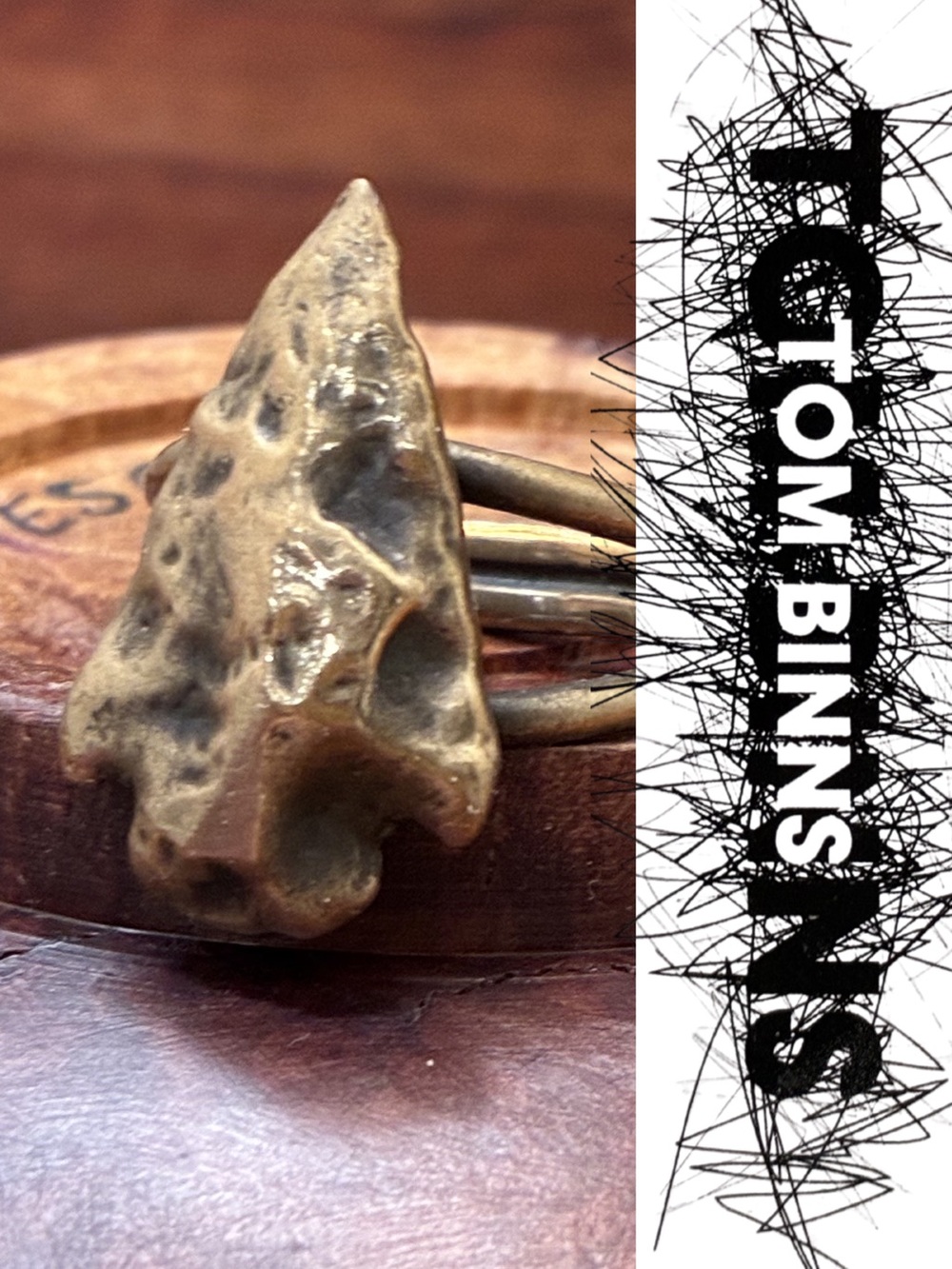 Tom Binns Arrowhead Ring Size 8